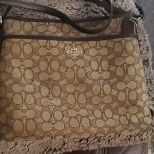 Coach Brown Signature Shoulder Bag